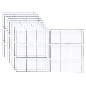 Unique Bargains Plastic Coin Collecting Pages with 9 Hole Coins 10 Sheets - 1 of 4