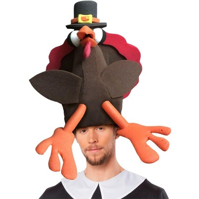 Funky Fresh Turkey Adult Foam Costume Hat - One Size