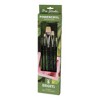 Creative Mark Pro-Stroke Powercryl Acrylic Paint Brushes - Brights Value Set of 5, Synthetic Paint Brushes for Artists, Seamless Nickel-Plated - 4 of 4
