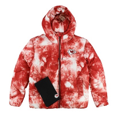 Tommy Hilfiger Mens Kansas City Chiefs Hooded Puffer Jacket