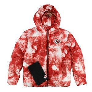 Tommy Hilfiger Mens Kansas City Chiefs Hooded Puffer Jacket - 1 of 2