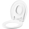 Mayfair by Bemis Little2Big Never Loosens Round Plastic Children's Potty Training Toilet Seat with Slow Close Hinge - White - image 3 of 4