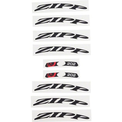 Zipp Speed Weaponry 202 Decal Sets Matte Black