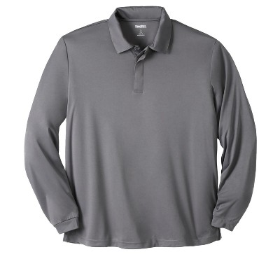 KingSize Men's Big & Tall No Sweat Long Sleeve Polo