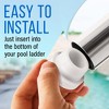Impresa [4 Pack] Pool Ladder Bumpers to Protect Pool Liner - White Rubber Plug - 1.8” Inner Diameter - 4 of 4