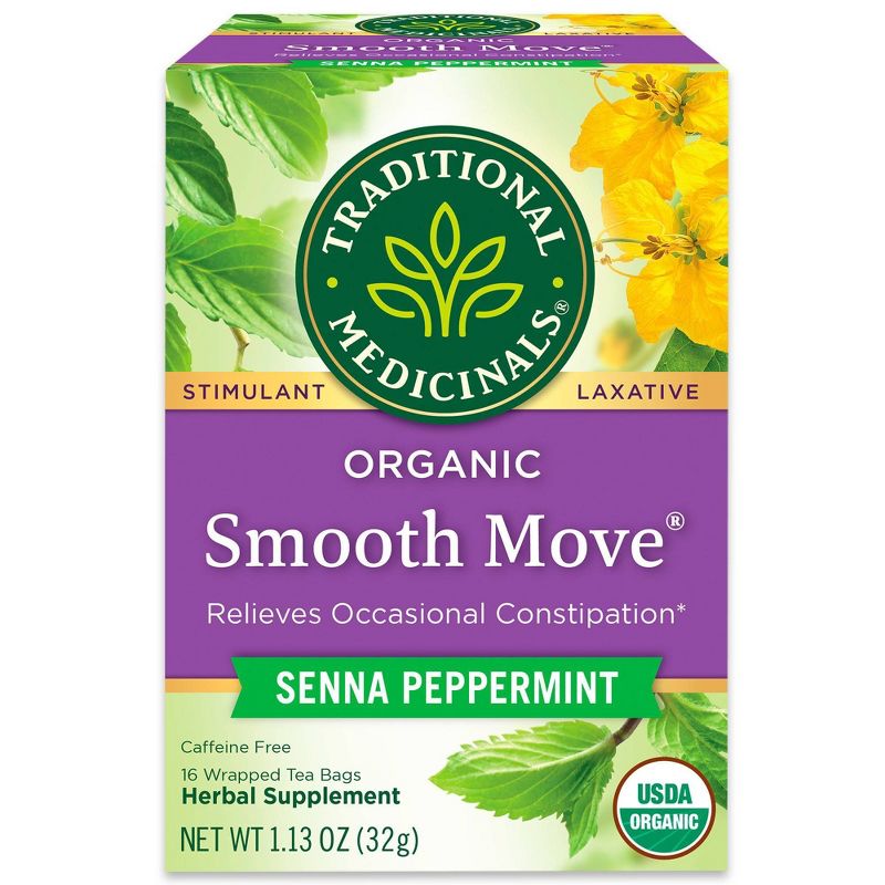Traditional Medicinals Smooth Move Peppermint Tea Bags - 16ct, 1 of 12