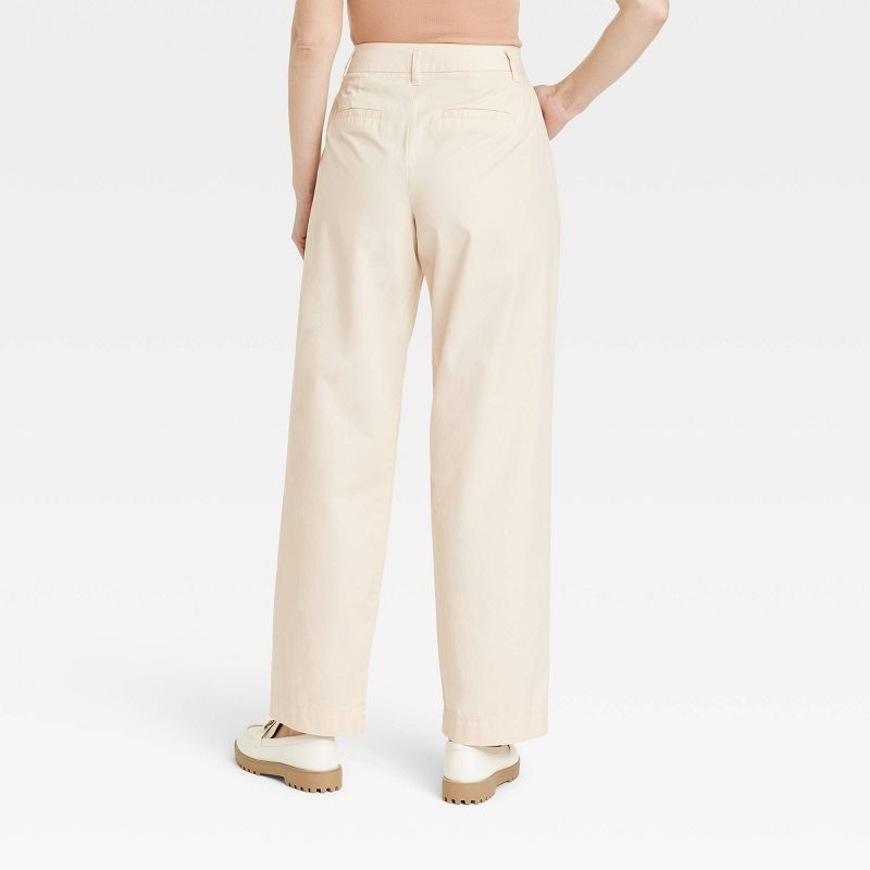 Women's High-Rise Pleat Front Straight Chino Pants - A New Day™, 3 of 8