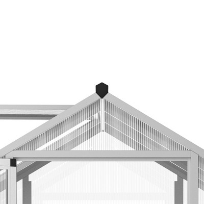 Outsunny 10' x 6' Polycarbonate Walk-In Greenhouse with Roof Vent