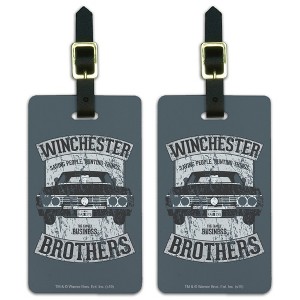 Supernatural Winchester Brothers Impala Luggage ID Tags Set of 2 - 1 of 4