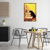 Stupell Industries Vintage Cat & Absinthe Black Framed Floater Canvas Wall Art - 2 of 4