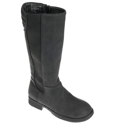 bebe Girl's Fashion Boots, Tall Knee-High Comfy Chelsea Boots with Elastic Gore and Padded Counter for Girls