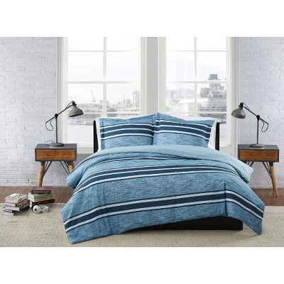 Twin XL 2pc Mitchell Stripe Comforter Set - London Fog