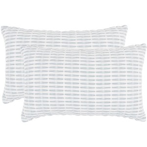 KAF Home Pleated Please Cotton Set of 2 Pillow Covers - 12 x 20-inch - 1 of 1