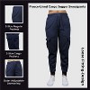 Blue Ice Women's Loose Fit Fleece Jogger Sweatpants with Velcro Cargo Pockets-3 Pack - 3 of 4