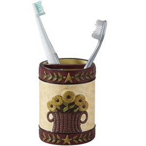 Park Designs Folk Crow Bath Toothbrush Holder - 1 of 4