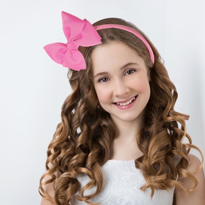 Unique Bargains Bow Headband Fashion Cute Polyester Hairband for Teenager 5.9x4.4 Inch, 5 of 7