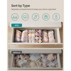 Set of 12 Foldable Fabric Drawer Organizers, 3-Size Storage Bins for Socks Underwear Accessories - 3 of 4