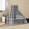 Cotton Medium Weight 8 Piece Bathroom Towel Set by Blue Nile Mills - 2 of 4