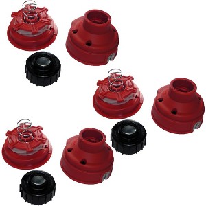 Homelite UT-21506 - UT-21907 (3 Pack) .080 Spool Assembly & Cap - 120151001-3PK - 1 of 3