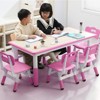Height Adjustable Kids Table and 6 Chair Set for Ages 2-10, Supports Up to 300 Lbs, Children Multi-Activity Table, for Classrooms, Daycares, Homes - 2 of 4