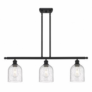 Bella - 3 Light Stem Hung Island In Industrial Style-10 Inches Tall and 36 Inches Wide - 1 of 1