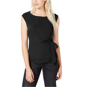 maison Jules Womens Tie Front Pullover Blouse - 1 of 1