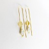 sanctuaire Marble Geo Drop Earrings Gold - 3 of 3