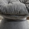 Maggift Patio Accent Chairs, Oversized Swivel Decorative Chair for Living Room, Bedroom, Gray, 37"*33.07"*31.5" - 3 of 4