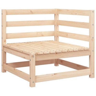 vidaXL Garden Sofa Pine Wood Color Solid Pine Wood 27.6x27.6 Modular