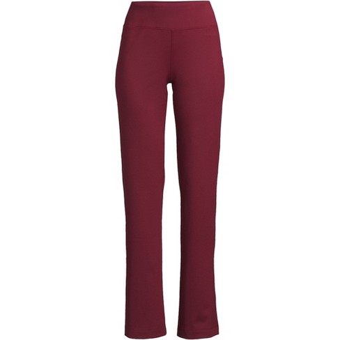 Lands' End Women's Tall Active Yoga Pants - Medium Tall - Rich Burgundy :  Target