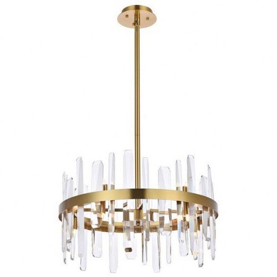 Elegant Lighting Serena 10 - Light Pendant in  Satin Gold