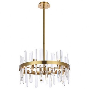 Elegant Lighting Serena 10 - Light Pendant in  Satin Gold - 1 of 4