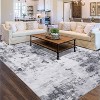 Washable Modern Abstract Rug, Foldable Low-Pile Non-Slip Floor Mat for Living Room, Bedroom, Kitchen, Dining Room Home Decor - 3 of 4