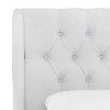 Skyline Furniture Tufted Velvet Upholstered Wingback Headboard - 4 of 4