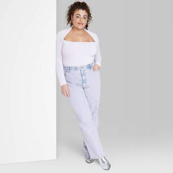 Women's Wide Leg Trousers - Wild Fable™ Off-white 20 : Target