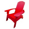 Vynxaria Gray Wood Adirondack Chair with Umbrella Hole - Perfect for Indoor & Outdoor Relaxation - 2 of 4