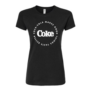 Women's - Coca-Cola - Coke Makes Things Taste Better Fitted Graphic T-Shirt - 1 of 3