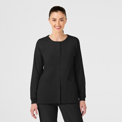 Wink W123 Women's Crew Neck Warm Up Jacket