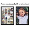 Americanflat 18x26 Collage Picture Frame, Use as (16) 4x6 Picture Frame Openings or One 18x26 Photo Frame, Engineered Wood, Polished Plexiglass, Black - image 4 of 4