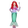 Joyfy Girls' Little Mermaid Halloween Costume Dress with Red Wig And Headband Little Mermaid Costume - 3 of 4