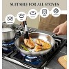 KOCH SYSTEME CS Stainless Steel Cookware Set 10 Piece,  Stainless Steel Pots and Pans Set for Professional Cooking, Induction Compatible, Silver - 4 of 4