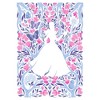 Womens Wicked: For Good Glinda Floral Purple and Pink Poster T Shirt - 2 of 4