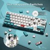 Evo Bytes 3-Modes Coral Sea Wireless Mechanical Keyboard - 3 of 4
