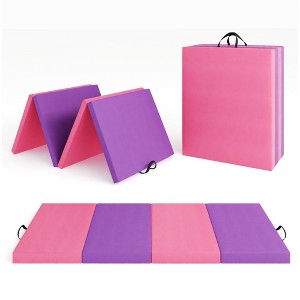 Coucheta Gymnastics Mat, 6'X8''X2''/6.2'X6''X1.3'' Exercise Mats, Gymnastics Tumbling Mats, Thick Portable Home Gym Floor Pad for Yoga, Pilates - 1 of 4