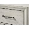 Vynxaria Contemporary 2 Drawer Nightstand, White Mist Finish, Kenlin Metal Full Extension Glides, English Dovetail - 4 of 4