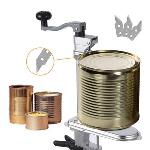 Can Opener, Manual Table Heavy Duty Commercial Countertop Opener - with 3 Spare Blades for Cans Up to 11.8¡± - 1 of 4