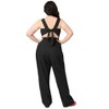 Unique Vintage Women's Plus Sedgewick Jumpsuit Black & Silver - 2 of 4
