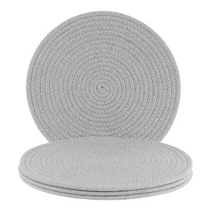 REGALWOVEN Farmhouse Kitchen Decor Indoor Outdoor Cotton Rope Dining Table Placemats 4 Pcs - 1 of 4