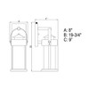 Vaxcel Cumberland 1 - Light Sconce in  Rust Iron - 4 of 4