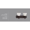 Sunset 2-Light 100W  Alistair Vanity in Provincial Bronze - 2 of 4